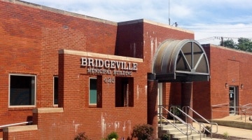 The Bridgeville municipal office, as seen from Bower Hill Road