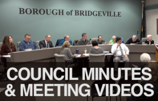 Bridgeville Borough Council Minutes & Meeting Videos
