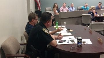 Bridgeville Police Chief Chad King during council's July 9, 2018 meeting.