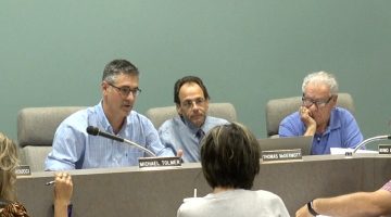 Bridgeville Borough Council President Mike Tolmer speaks at the Aug. 13, 2018 council meeting.